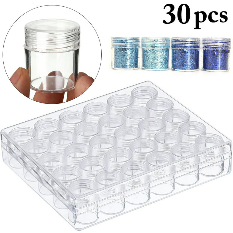 Bangcool 30 Grids Diamond Painting Drill Storage Case Portable Embroidery Beads  Organizer Storage Container for DIY Art Craft 
