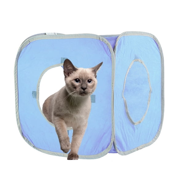 Bangcool Cat Cube Funny Collapsible Pop-up Cat Tunnel Toy Cat Tent Cat Bed for Kittens