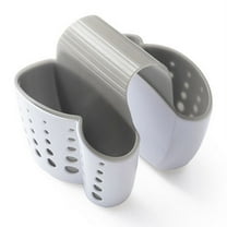 Bangcool Silicone Double Saddle Sink Caddy Basket Sponge Brush Gadgets Holder Organizer for Kitchen Bathroom