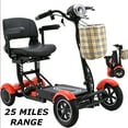 thumbnail image 1 of Long Range Bangeran Electric Medical Scooter 25 MILES, Powerful Li-on Battery Large Seat, Foldable Portable - Matte Red, 1 of 10