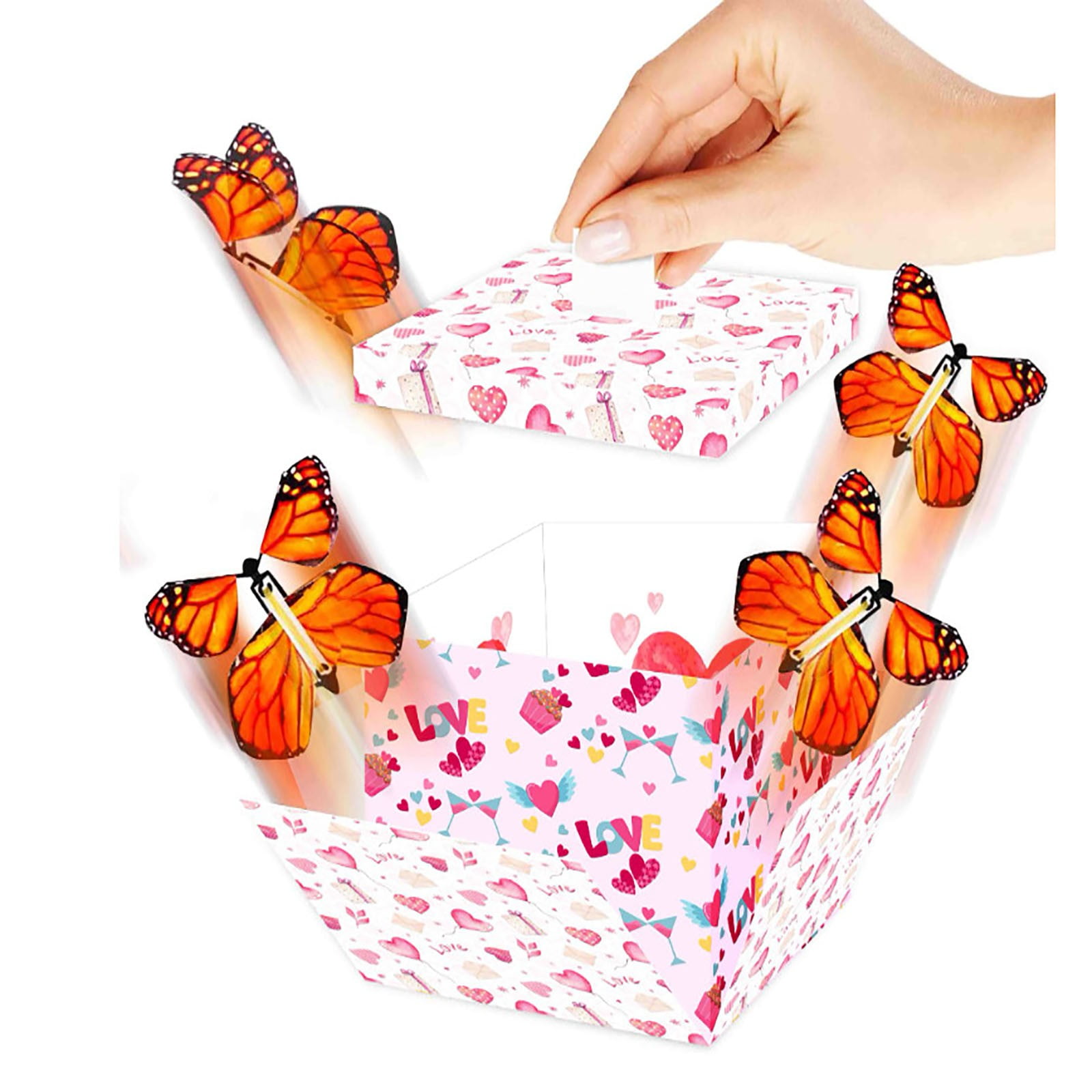Banghong Butterfly Explosion Gift Box, Flying Butterfly Surprise Box