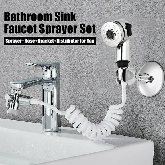 Banghong Hand Shower Sink Shower Hose Sprayer,Shampoo Sink Hose Sprayer Attachment, Faucet Extension Tubes, Water Tap Extension Nozzle Shower Set, for Hair Washing Laundry Room & Pet Shower