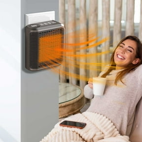 Banghong Mini Heater,Plug Wall Mounted Heater,Multi-function Timing Hot Heater,Electric Fan Heater Fast Heating, Low Noise