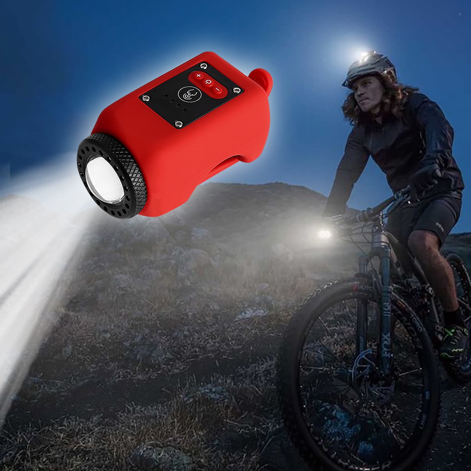 Banghong New Hot Selling Bicycle Horn Headlight Bike Electronic Horn Personality Riding Light