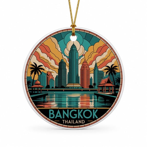 Sammer Weekend Bangkok Christmas Holiday Ornament, Thailand Vacation Souvenir Keepsake ...