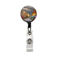 thumbnail image 1 of Bangkok Thailand Street Retractable Reel ID Badge Key Card Name Tag Holder with Clip, 1 of 7