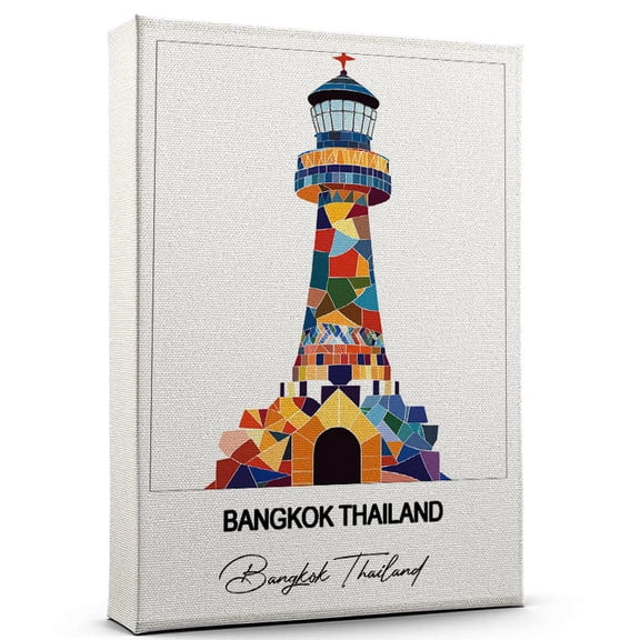 Bangkok Thailand Travel Canvas Art – Stunning Travel Wall Print Bangkok Thailand Canvas Inspired Artwork to Elevate Your Living Room or Office – Ready to Hang