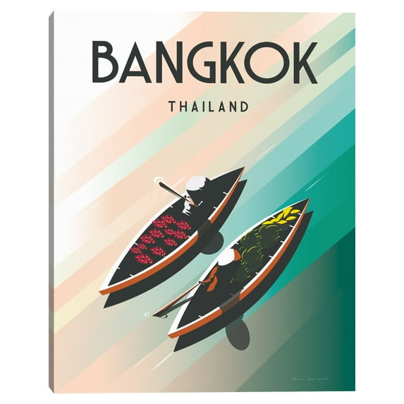 Bangkok Thailand by Omar Escalante Canvas Art Print