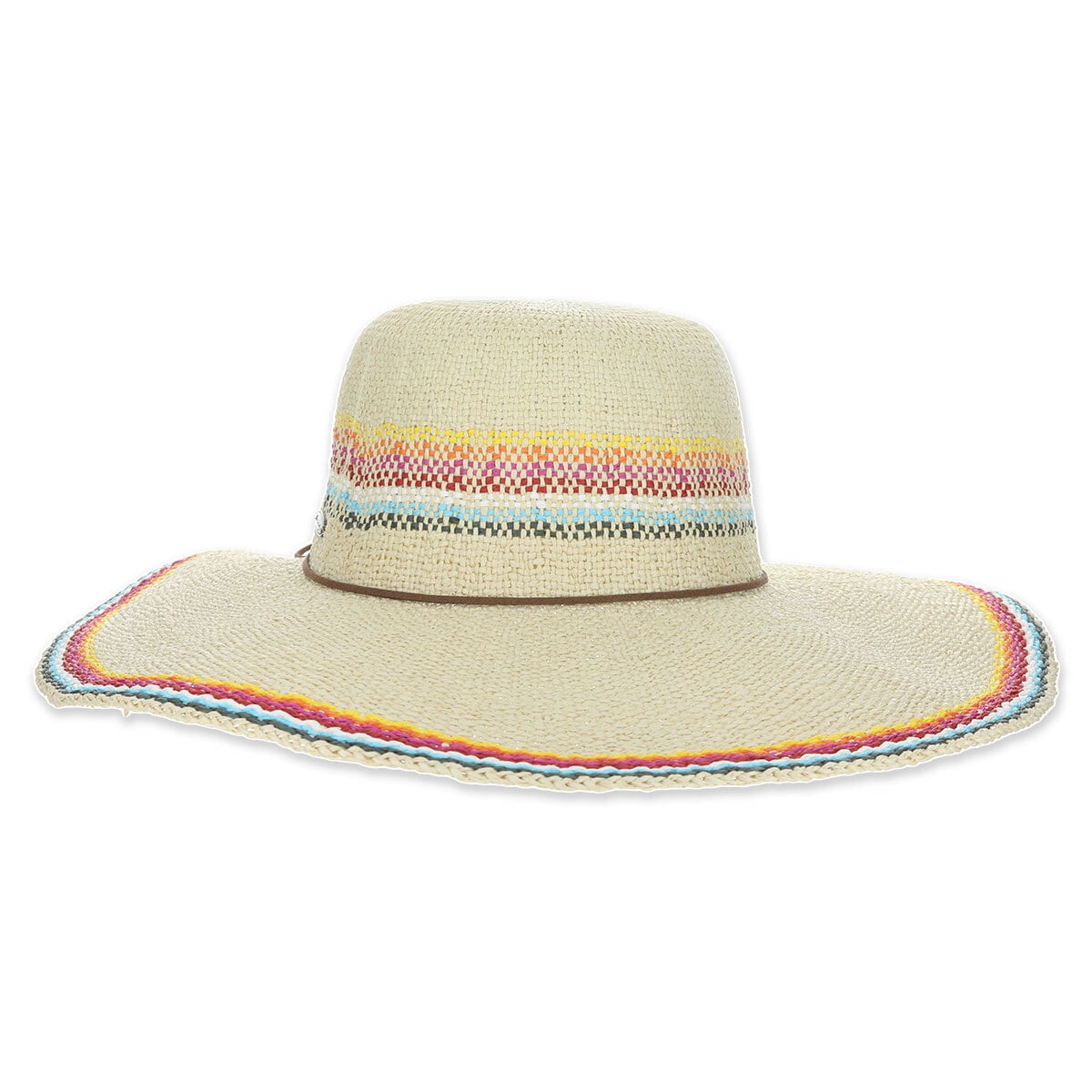 Madewell x Biltmore Wide-Brim Rainbow Straw Hat Natural Straw ONE SIZE BRIM 4\