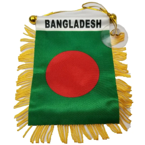 Bangladesh Bengali Mini Banner Flag Car Home Window Rearview Country Gift