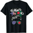 thumbnail image 1 of Bangladesh Flag American Women Girl USA Heritage Bangladeshi T-Shirt, 1 of 4