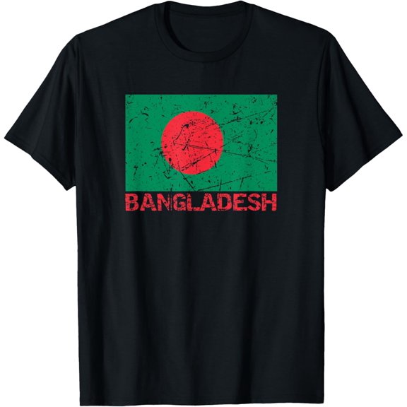 Bangladesh Flag Distressed Bangladeshi Men Women Kids T-Shirt