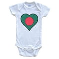 thumbnail image 1 of Bangladesh Heart Bangladeshi Flag Baby Bodysuit, 1 of 2