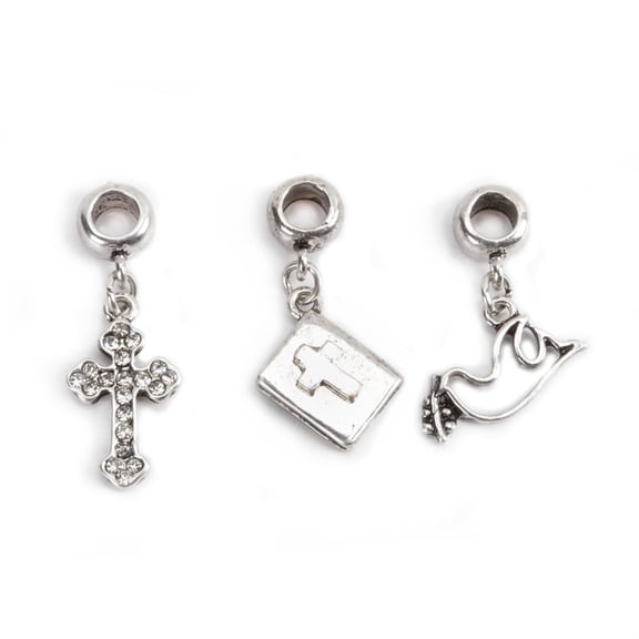 Bangle Bracelet Charms: Faith Mix, 3 pack