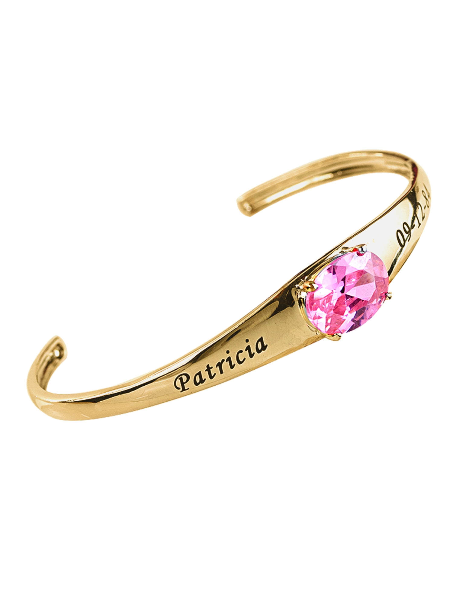 Bangle Bracelet with Birthstone.