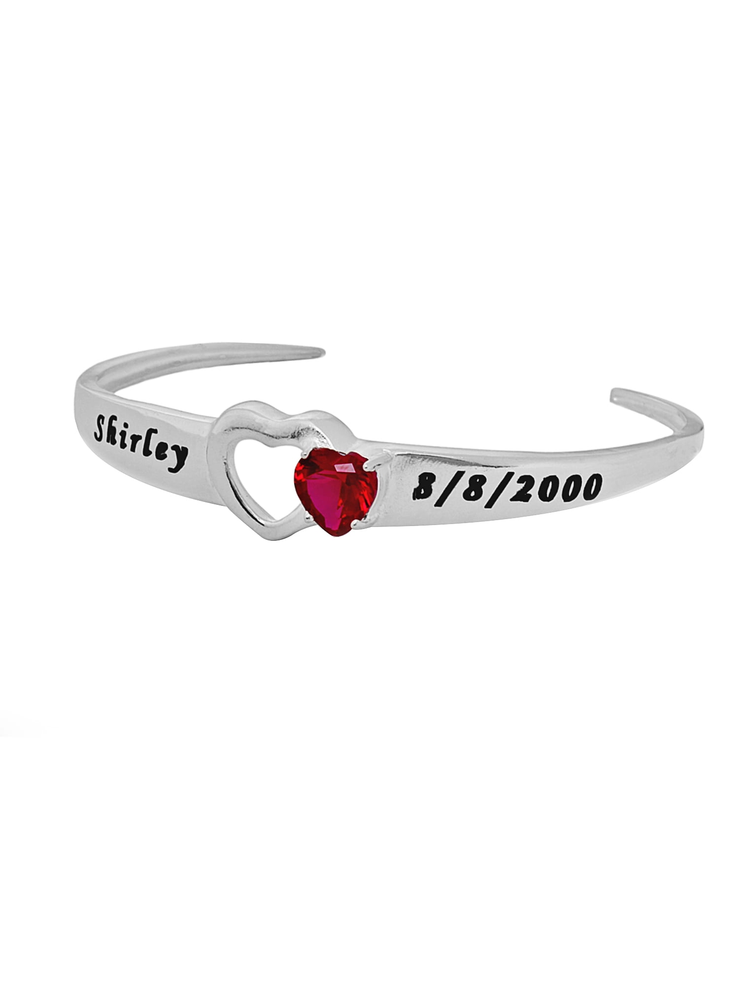 Bangle Bracelet with Birthstone.