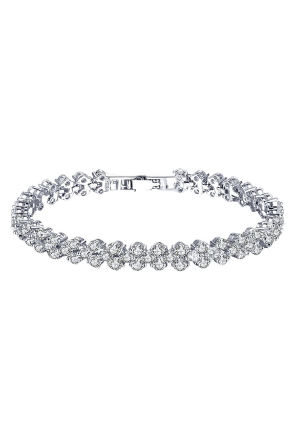 Bangle Bracelets For Women,roman Style Woman Crystal Diamond Bracelets Gifts Jewelry,classics,elegant,Vintage Silver Luxury Sparkling Elegant Comfort-Fit Handcrafted Jewelry for Daily Wear(Silver,)