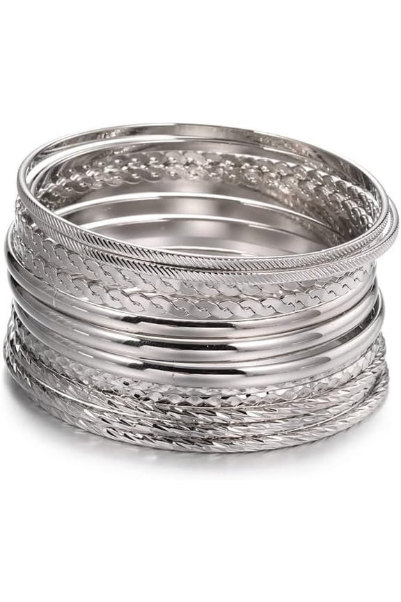 Bangle Bracelets for Women Bracelet Stack Stackable Indian Boho Chunky Bangles Sets for Women