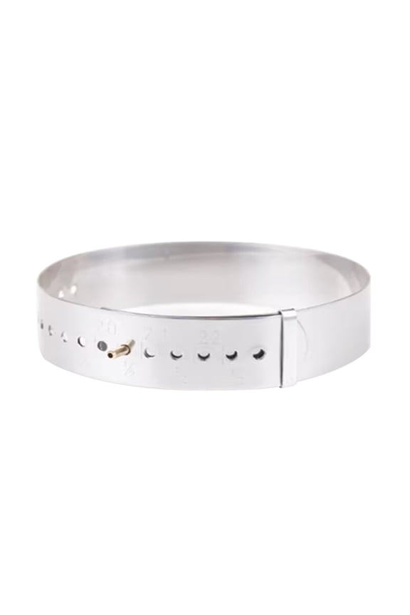 Bangle Gauge, Bracelets Sizing Tool, Stainless Steel Adjustable for Measuring Wrists Jewelry Tools