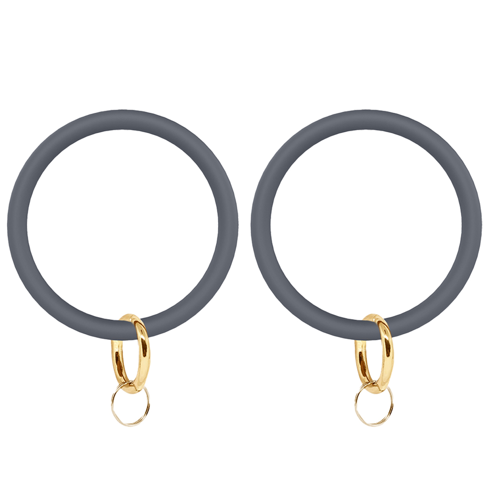 Bangle Key Ring Car Keychain - Silicone Round Key Ring Bracelet with ...