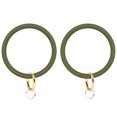 thumbnail image 1 of Bangle Key Ring Car Keychain - Silicone Round Key Ring Bracelet with Metal Key Holder green, 1 of 5
