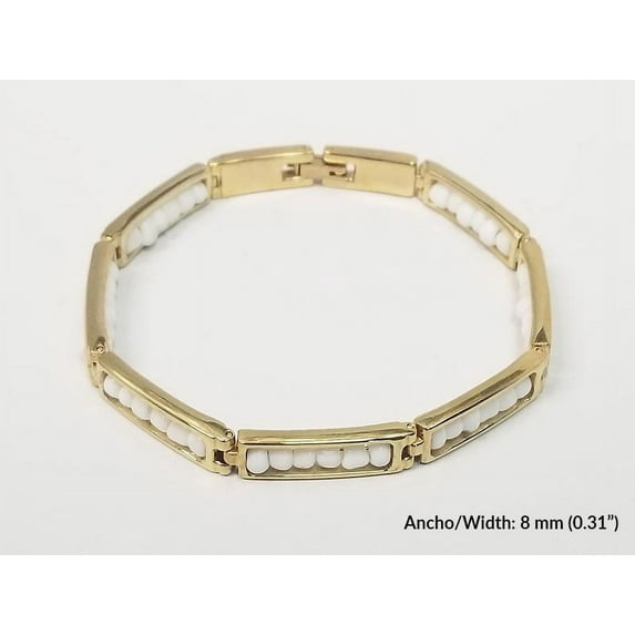 "Bangle of Obatala" in Stainless Steel with Real 14 K Gold plating - TOOL19