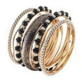 thumbnail image 1 of Bangles GA6112 - 7PC Bangle Bracelets for Women - Gold Arm Jewelry Costume Accessories, 1 of 17