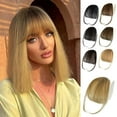 thumbnail image 1 of Bangs Hair Clip in Bangs 100% Real Human Hair Extensions Wispy Bangs Clip on Air Bangs for Women Fringe with Temples Hairpieces Curved Bangs for Daily Wear (Wispy Bangs, Color #27 Ash Blonde), 1 of 6