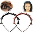 Bangs Hairstyle Hairpin Headband, Toothed Headband Braid Tool ...