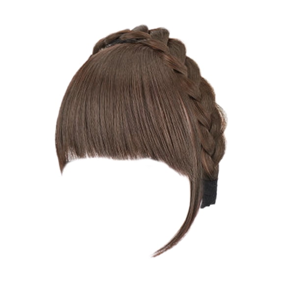 Bangs Wigs Seamless Integration Hairpiece For Dark Brown Light Brown And Black Hair Colors