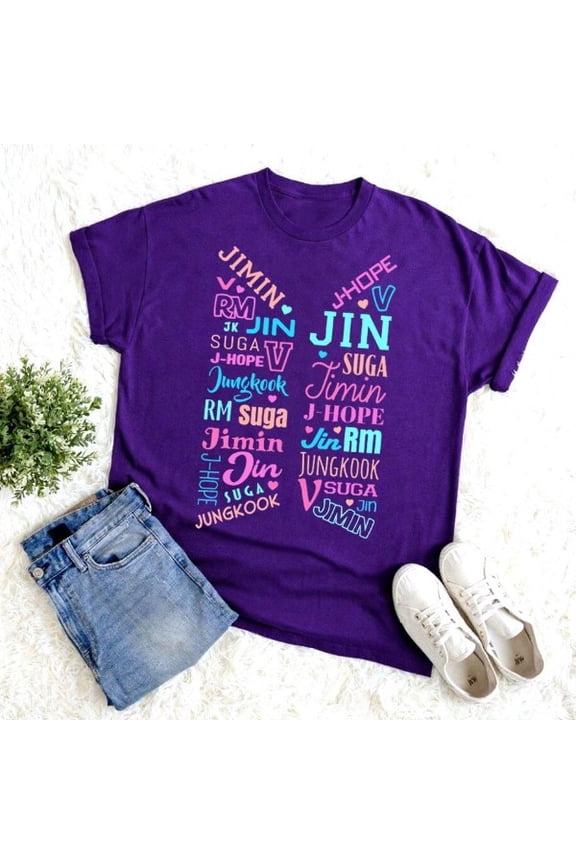 Bangtan Army Gift Bangtan Member T-shirt Cotton Fit