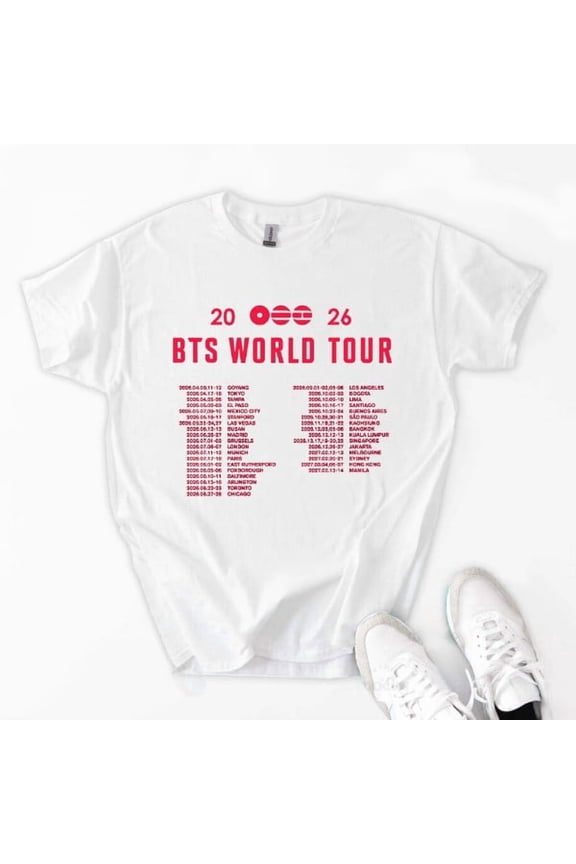 Bangtan T-shirt, World Tour 2026 Date, Cities