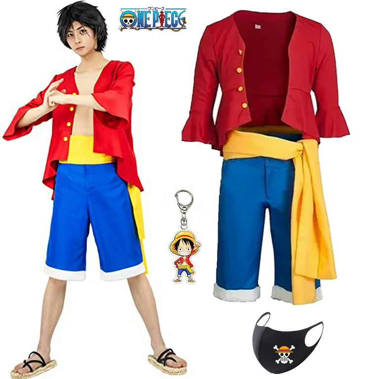 One Piece Film Gold Monkey D Luffy White Cosplay Costume