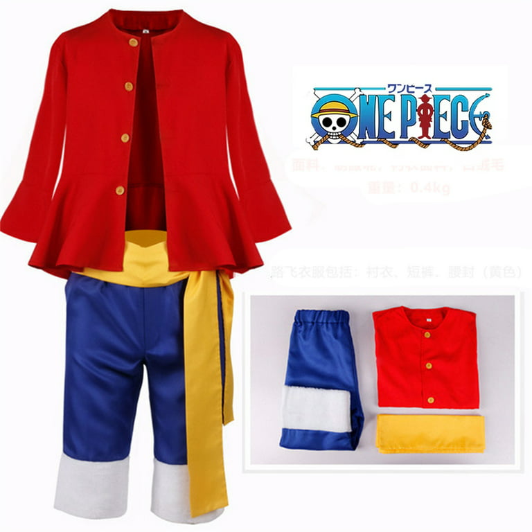 Monkey D. Luffy Cosplay Costumes Anime One Piece Role Play Uniform