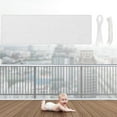 thumbnail image 1 of Banister Guard 30 x 3 ft Balcony Netting for Kids Pets Stairway Safety Net Baby Fence Door Balcony Netting Safety Mesh Stair Net with No Drilling for Apartment Railing(White), 1 of 12