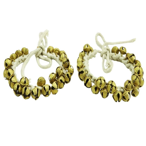Banithani Antique Brass Kathak Ghungroo Classical Dancing Pair Anklets Bracelet Gift For Her
