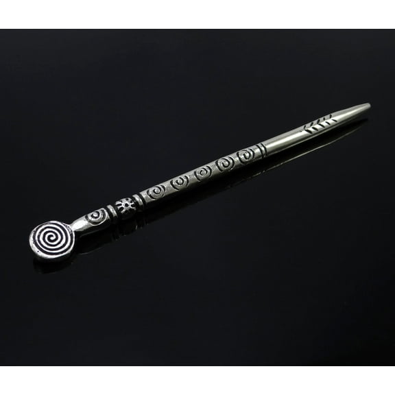 Banithani Gorgeous Design Bun Pin Hand Carved Indian Hair Accessory Stick Gift For Women