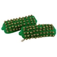 thumbnail image 1 of Banithani Indian Traditional 5 Line Classical Kathak 12 No Ghungroo Anklets Dancing Ankel Bracelet Pair Jewelry-Green, 1 of 5