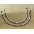 thumbnail image 1 of Banithani Silvertone New Traditional Indian Wedding Party Wear Anklet Jewellery, 1 of 4