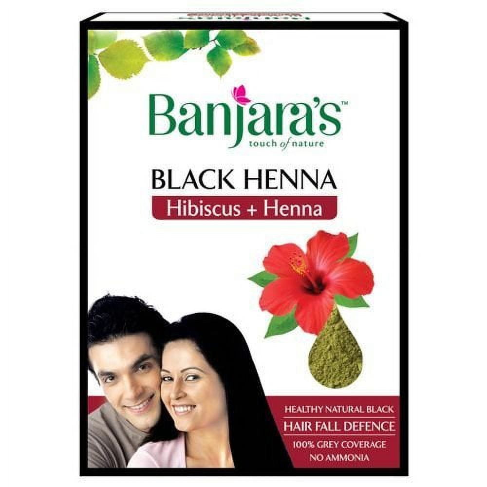 Banjara's Black Henna Hibiscus + Henna - Healthy Natural Black - 50g