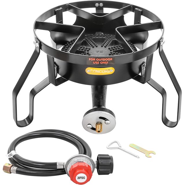 Banjo 16” Single Propane Burner; 200,000BTU 1 Burner Portable Gas Stove