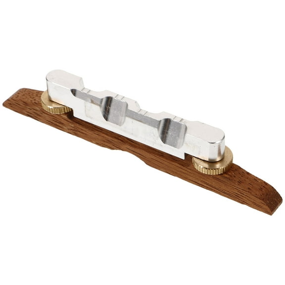 Banjo Bridge Musical Instrument Replacement Adjustable Saddle Major Mandolin Metal Wood