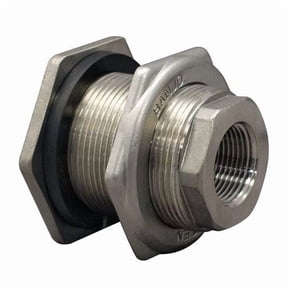 1" FNPT 316 SS Bulkhead Tank Fitting TF100SS