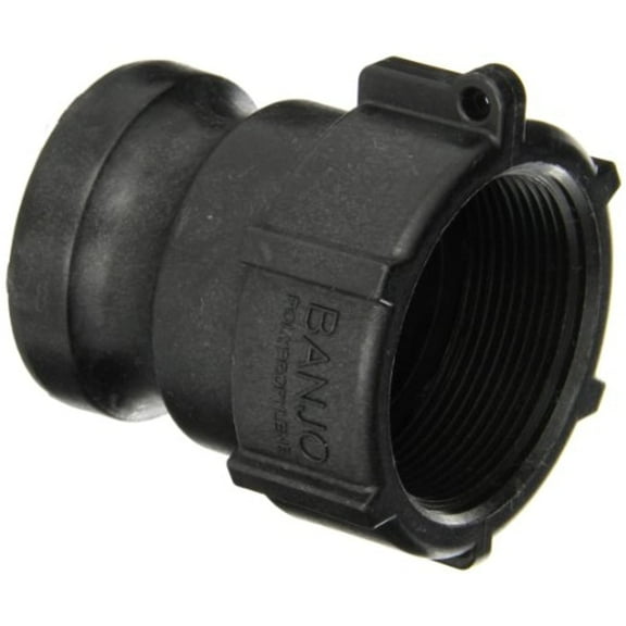 Cam & Groove Fitting, Type A, 2 in Male Adapter x 2 in FNPT, Cam Lever Coupling, Polypropylene