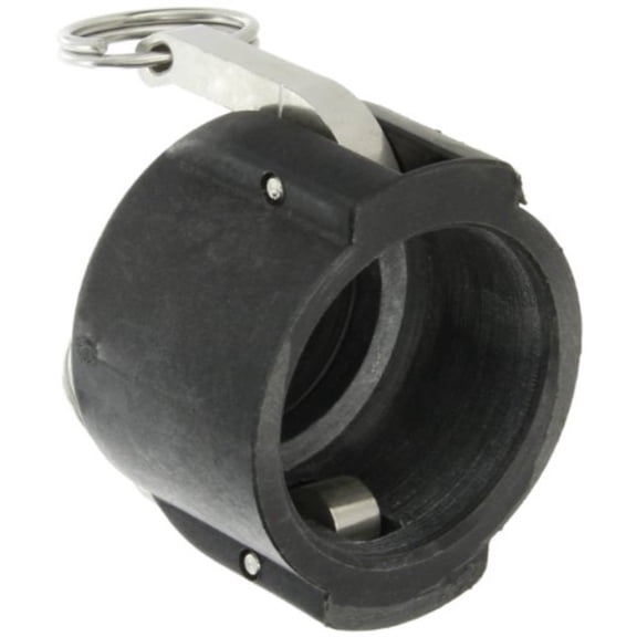 banjo 200cap polypropylene cam & groove fitting, dust cap, 2" female coupler