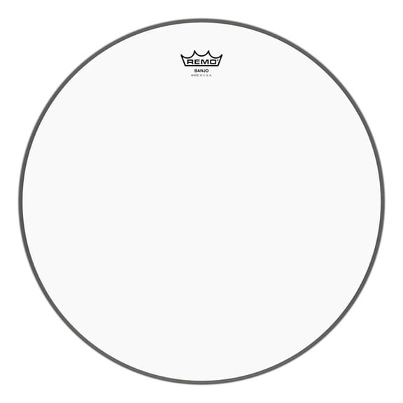 Banjo Head, Clear, 11-1/8" Diameter, Low Collar