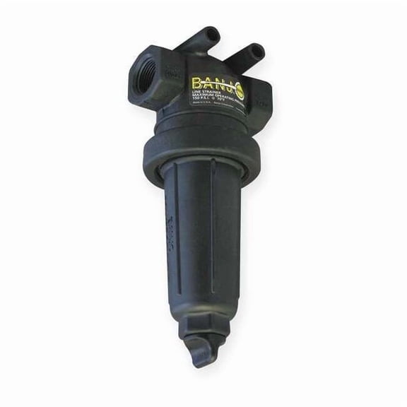 T-Line Stainer,1",FNPT,80 Mesh,Black LST100-80