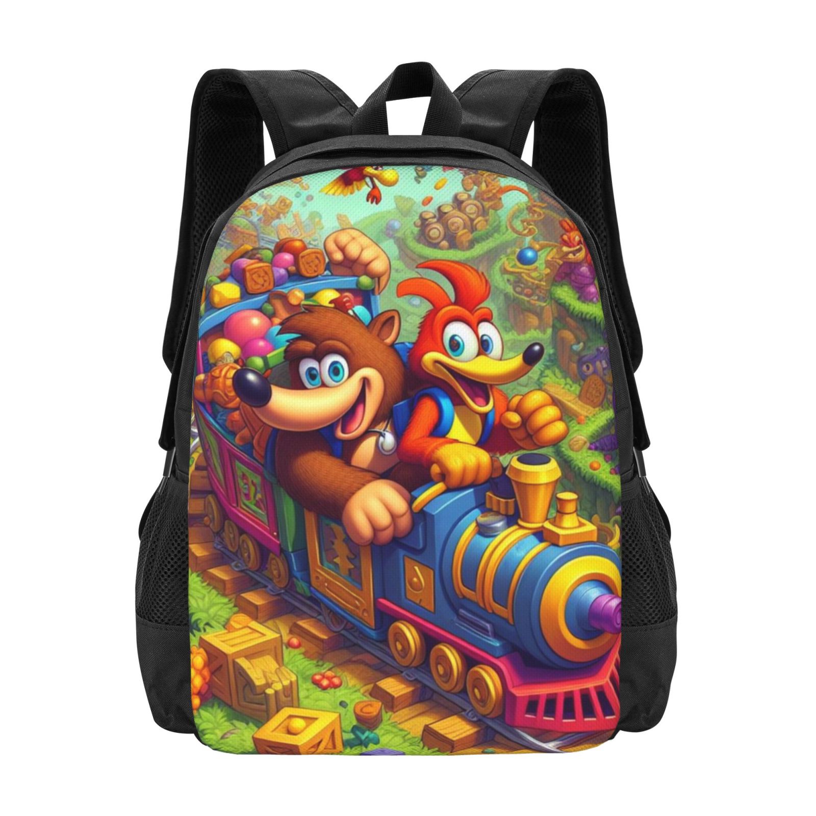 BanjoKazooie Backpack,3d Print Laptop Backpack Lightweight Casual