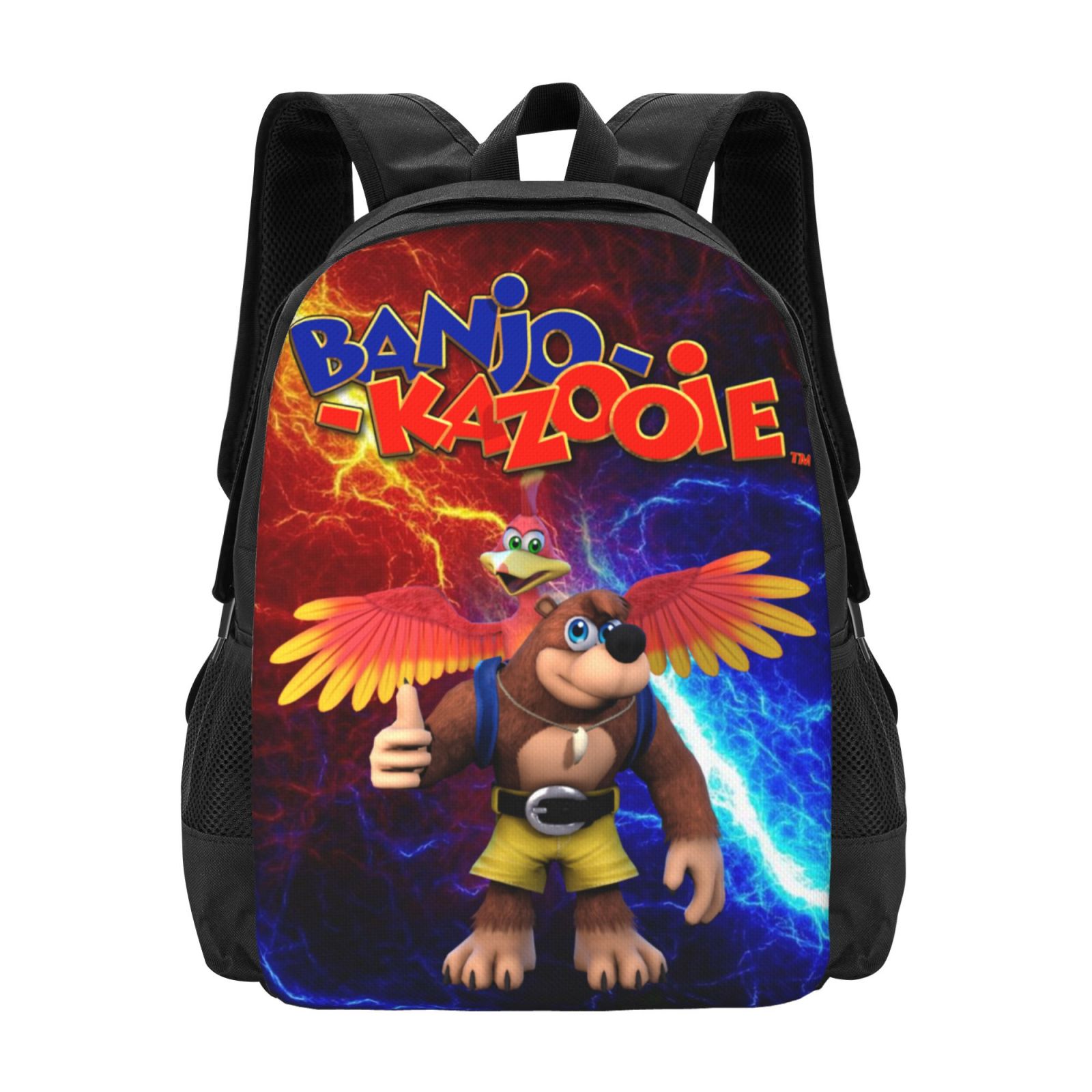 BanjoKazooie Backpack,3d Print Laptop Backpack Lightweight Casual