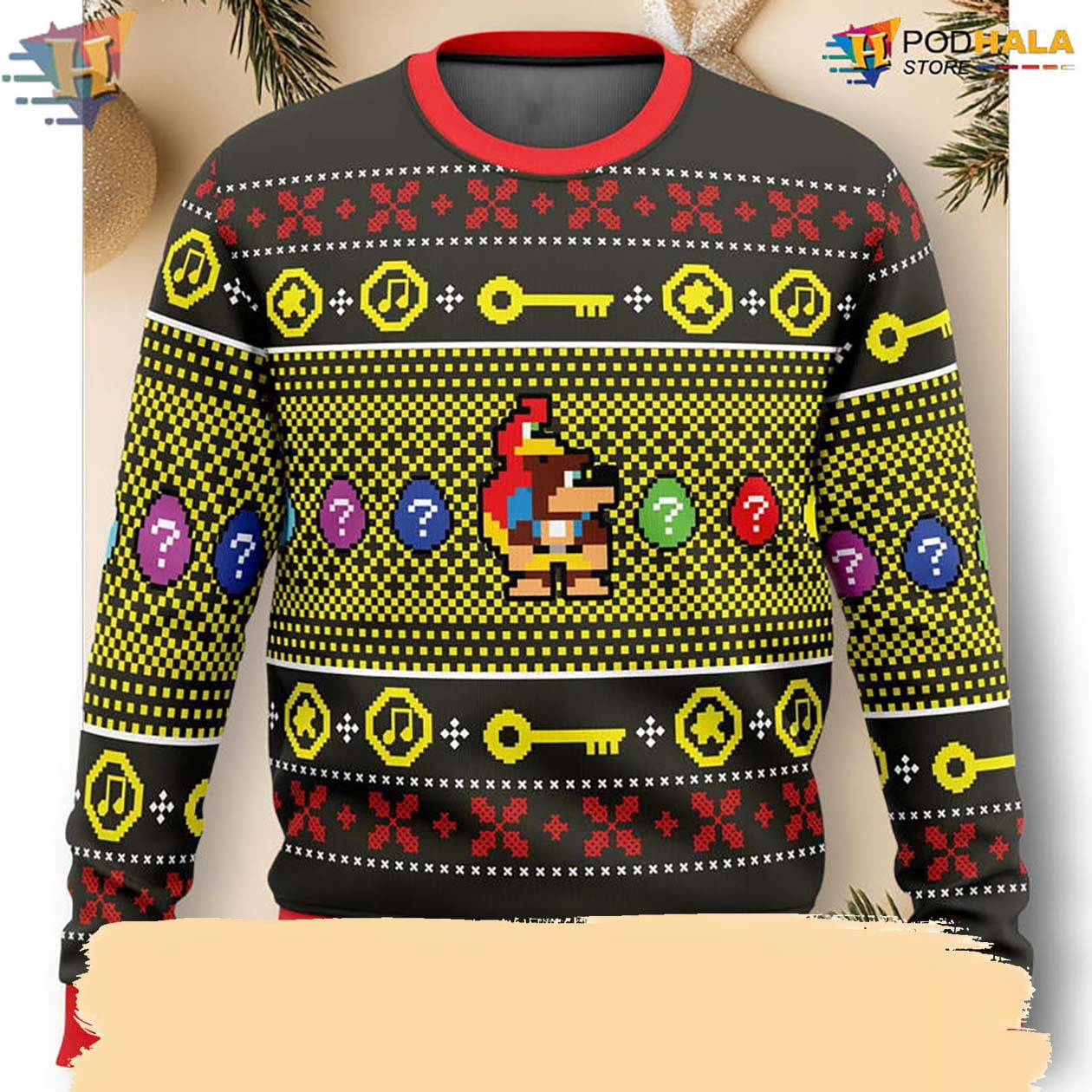 Banjo Kazooie Game Scene Classic Retro Illustration Gamer Style Vintage ...
